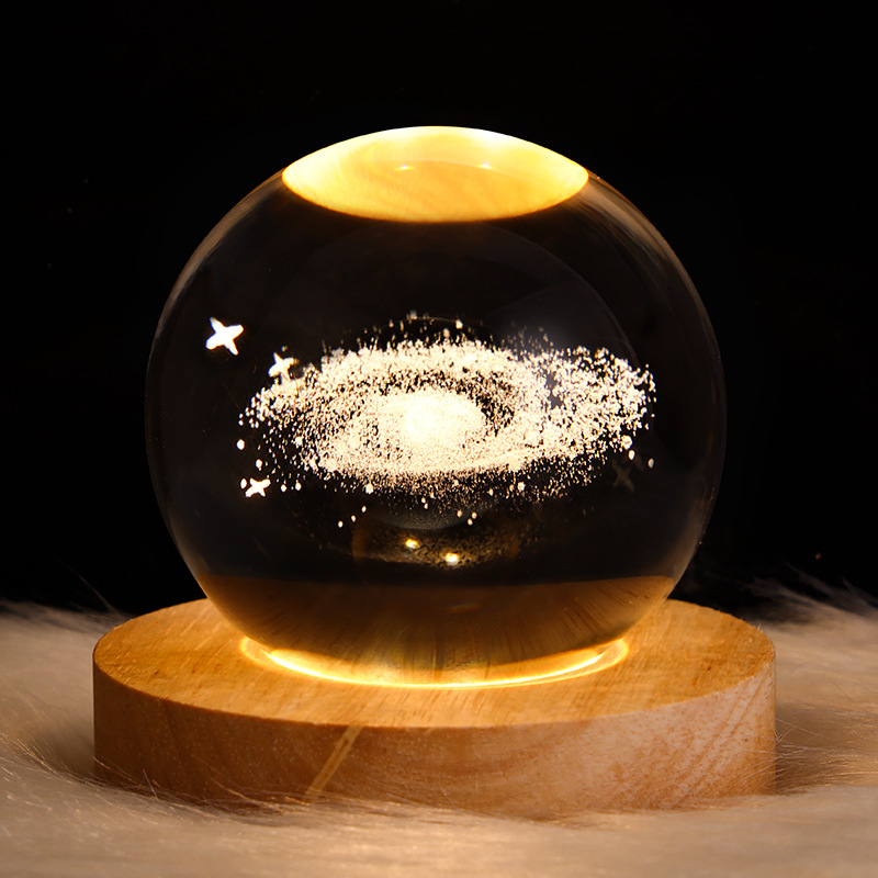 LED Crystal Ball Night Light