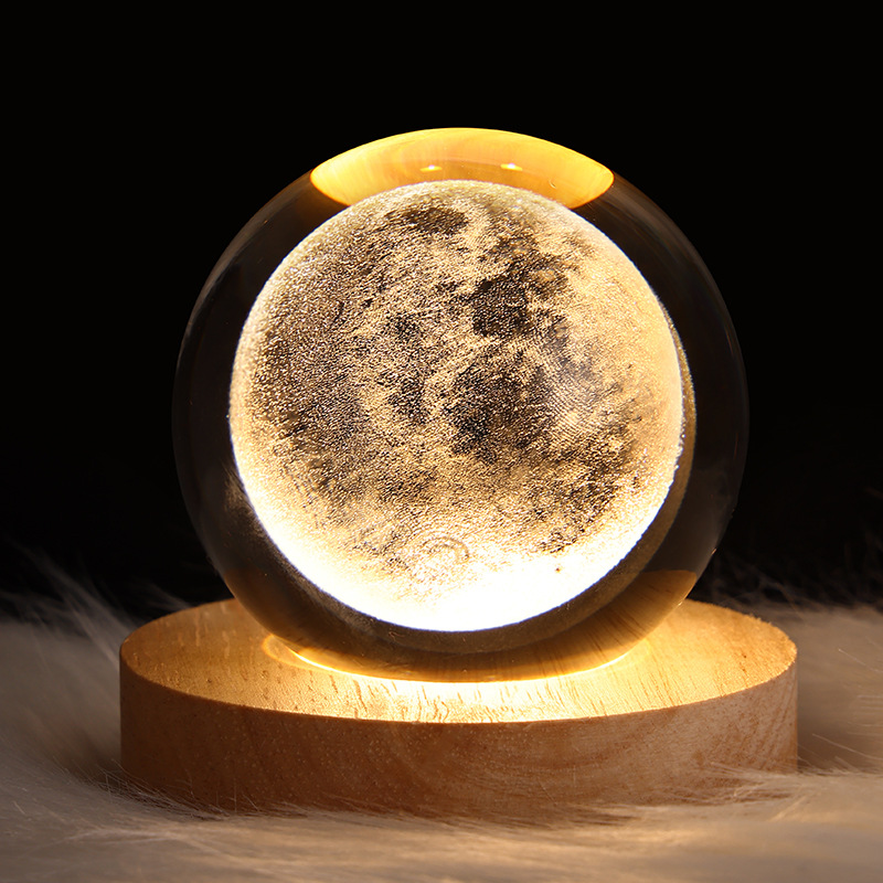LED Crystal Ball Night Light