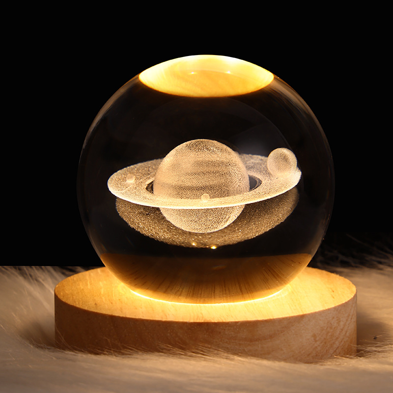 LED Crystal Ball Night Light